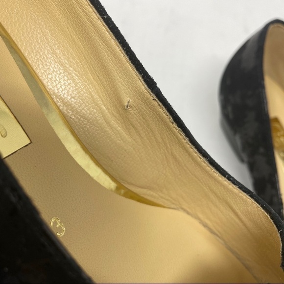 Gabor 95.130.60 metallic black suede pumps - Picture 3 of 9